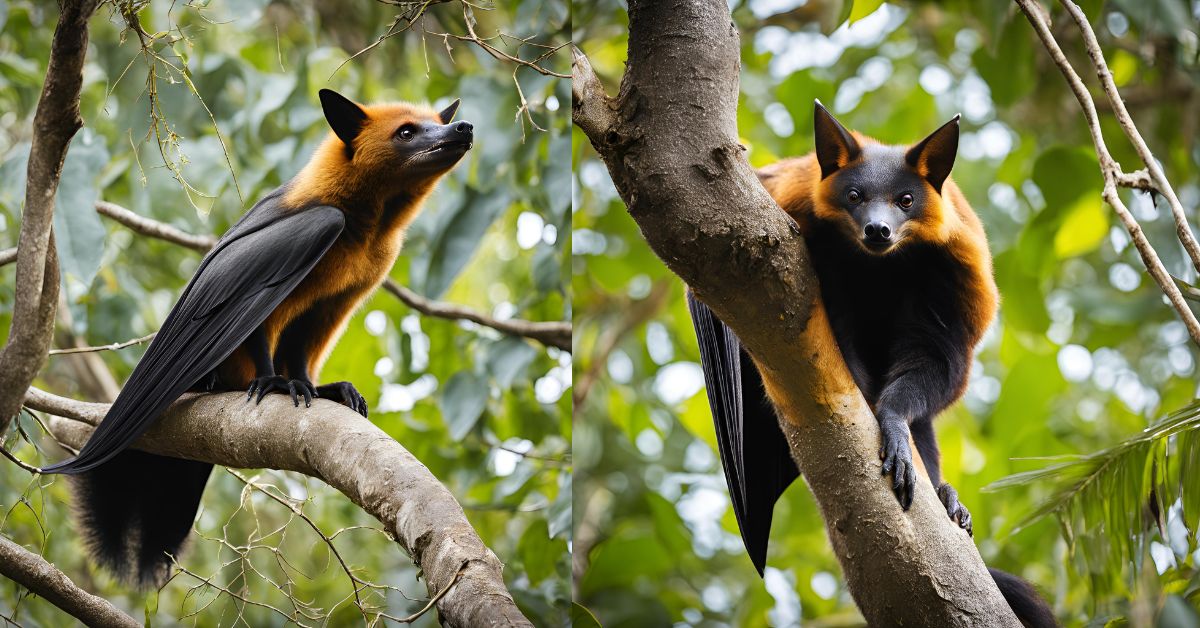 Giant-Golden-Crowned-Flying-Fox